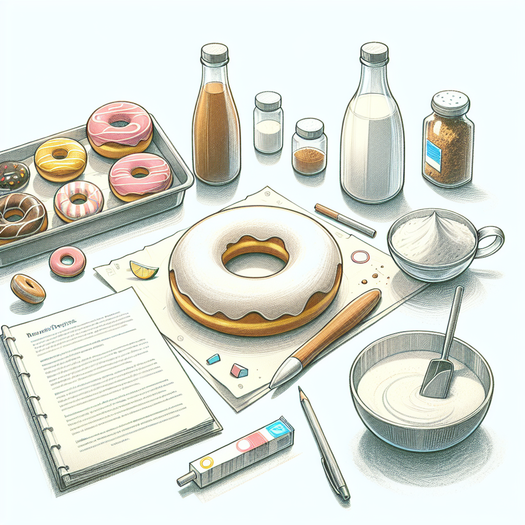 Pastelková ilustrace znázorňující téma: Recepty na dezerty