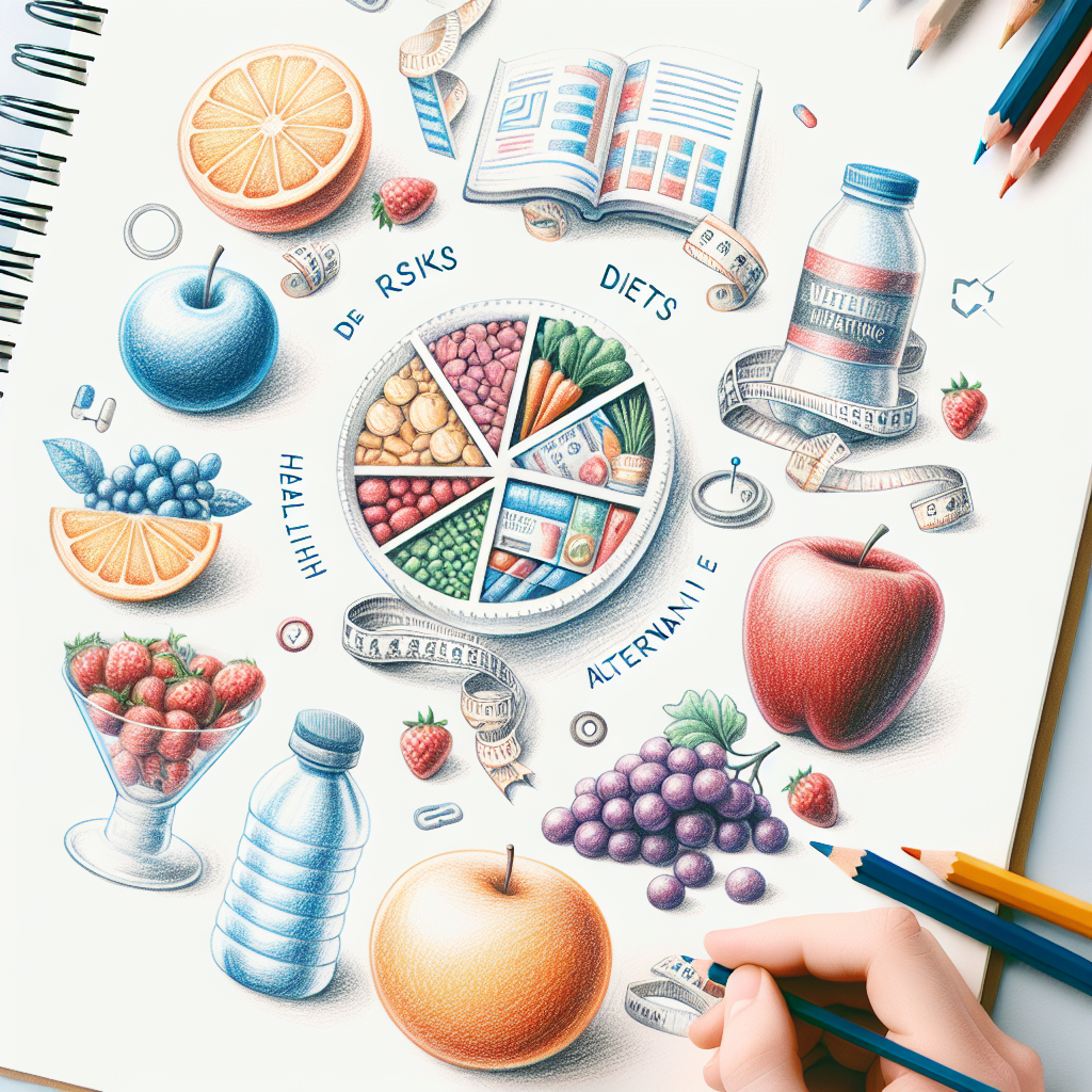 Pastelková ilustrace znázorňující téma: Hubnutí