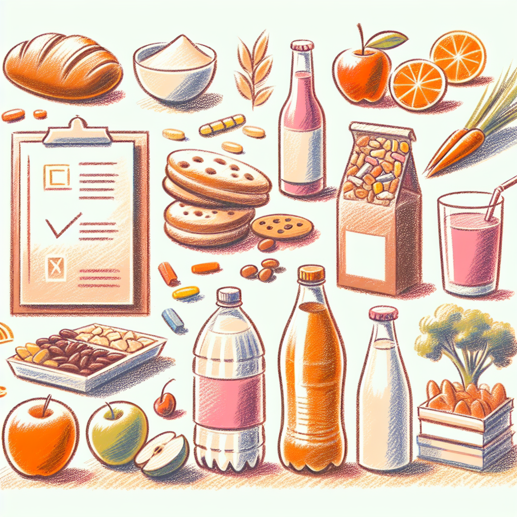 Pastelková ilustrace znázorňující téma: Diety