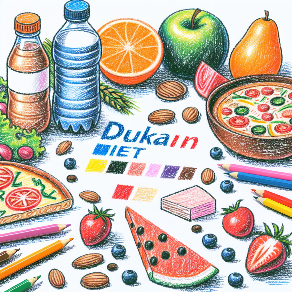 Pastelková ilustrace znázorňující téma: Strava a dieta
