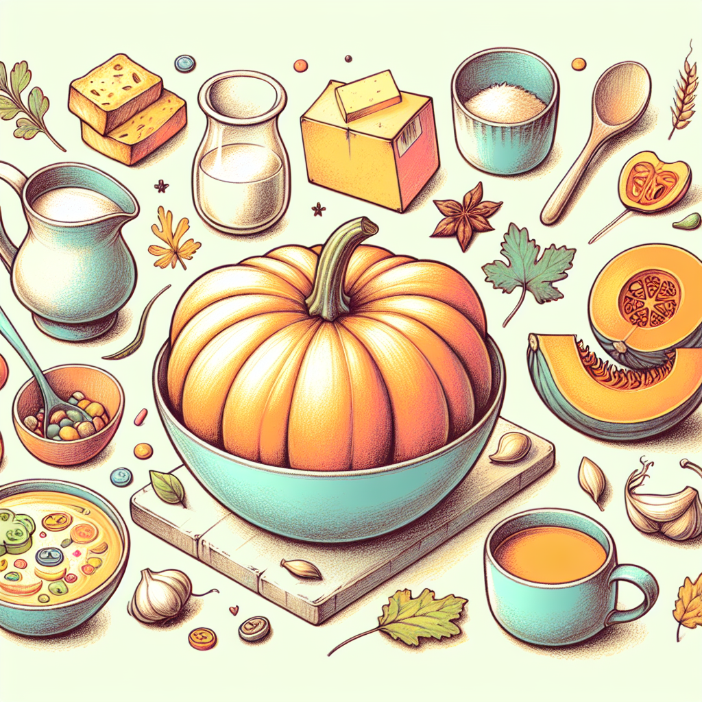 Pastelková ilustrace znázorňující téma: Recepty