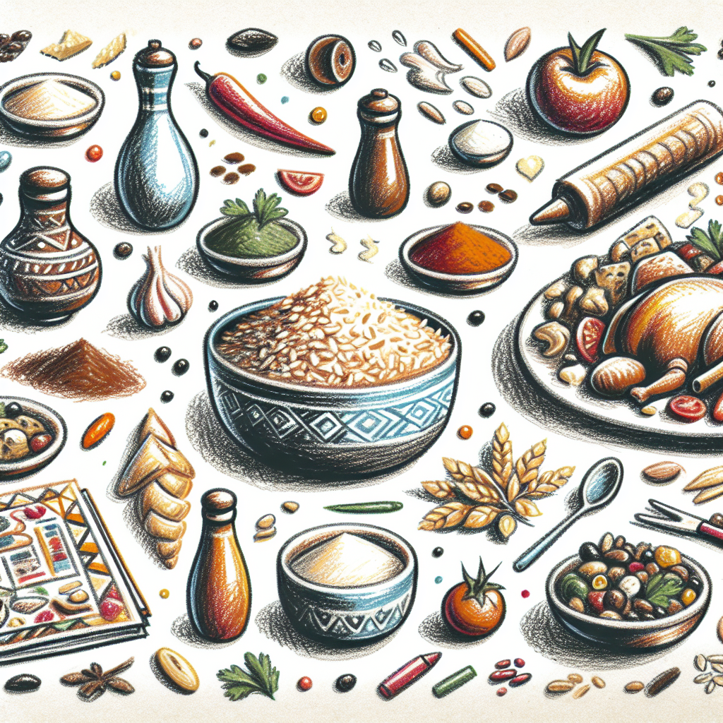 Pastelková ilustrace znázorňující téma: Kuchyně