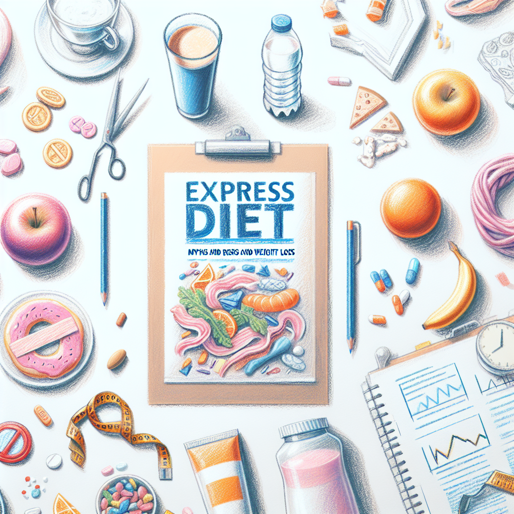 Pastelková ilustrace znázorňující téma: Diety a výživa