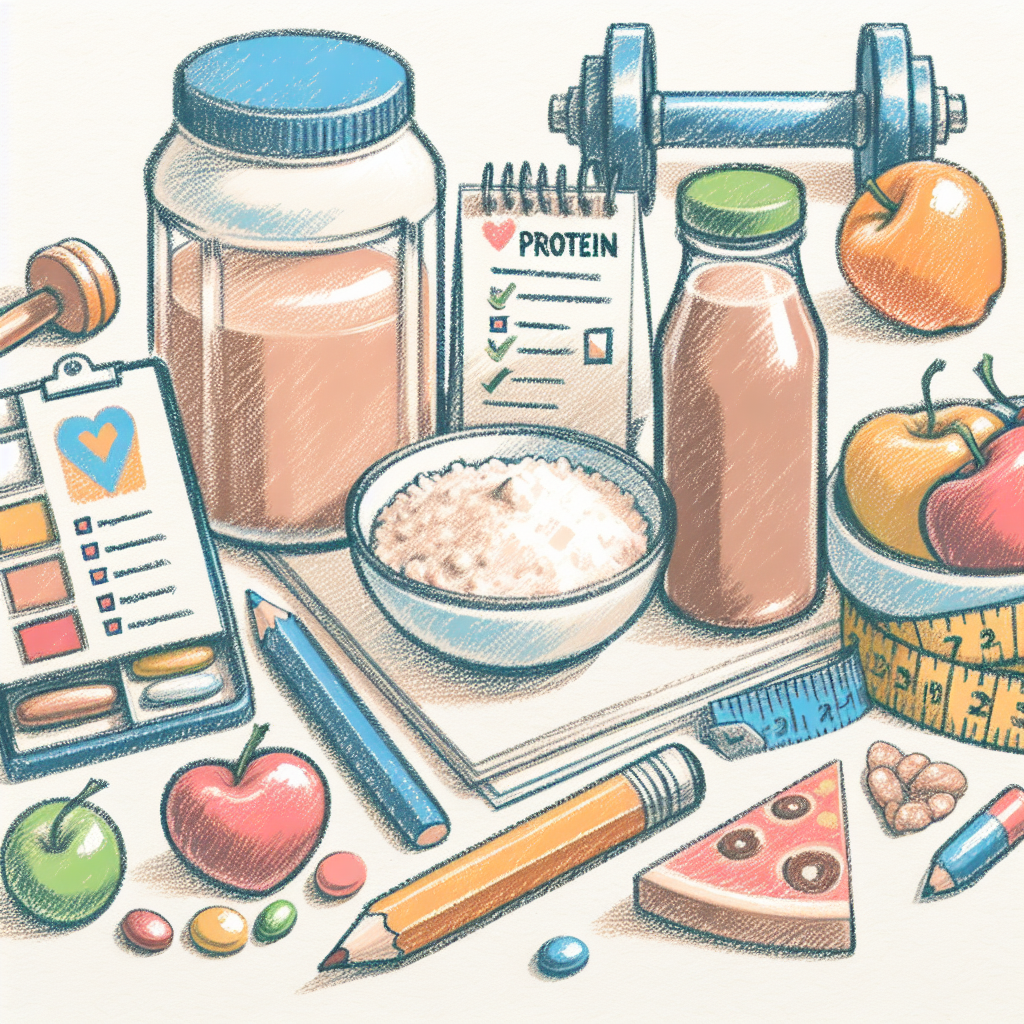 Pastelková ilustrace znázorňující téma: Diety a výživa