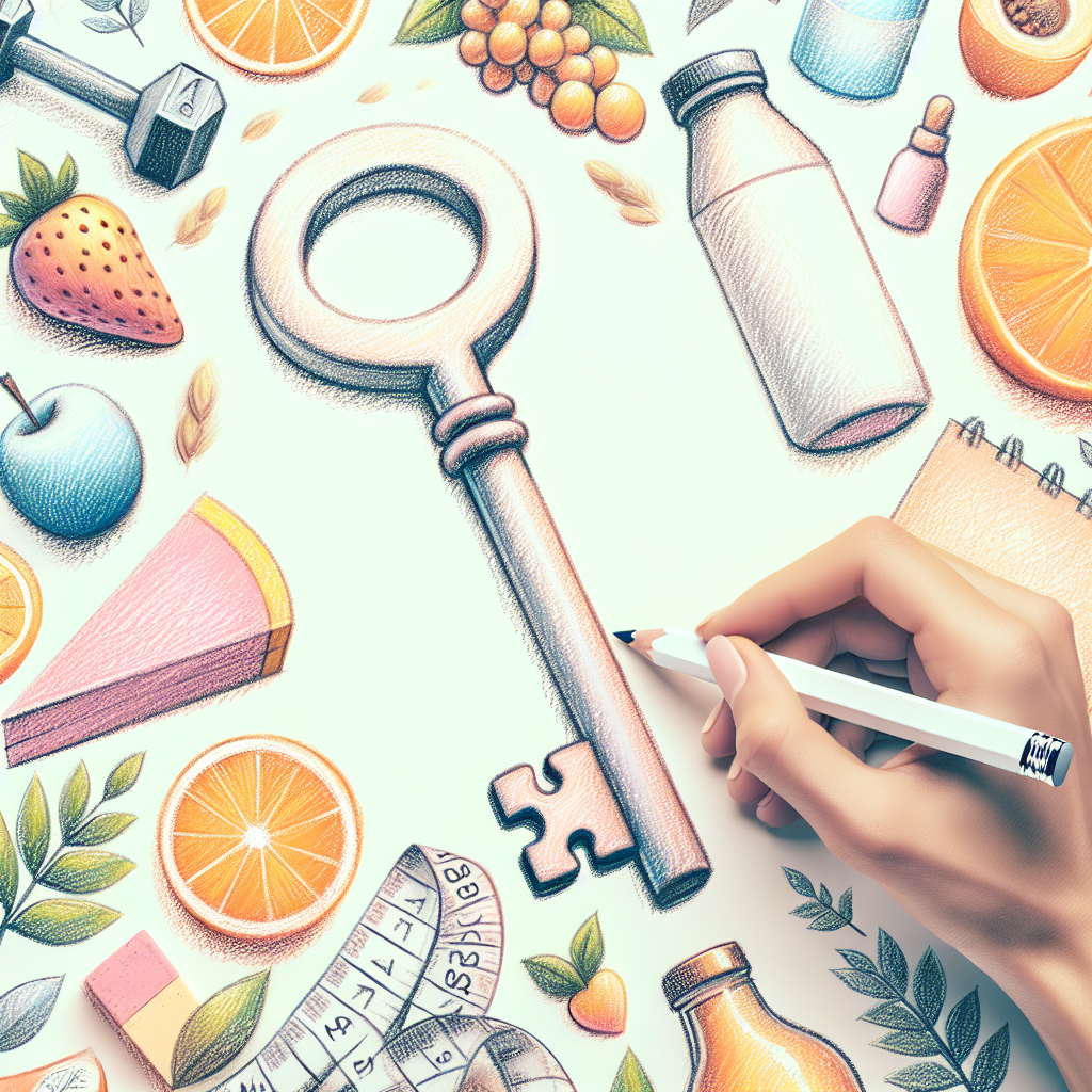 Pastelková ilustrace znázorňující téma: Diety a výživa