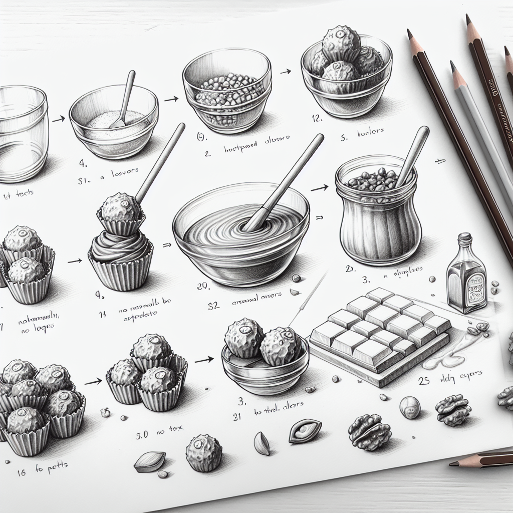 Pastelková ilustrace znázorňující téma: Recepty