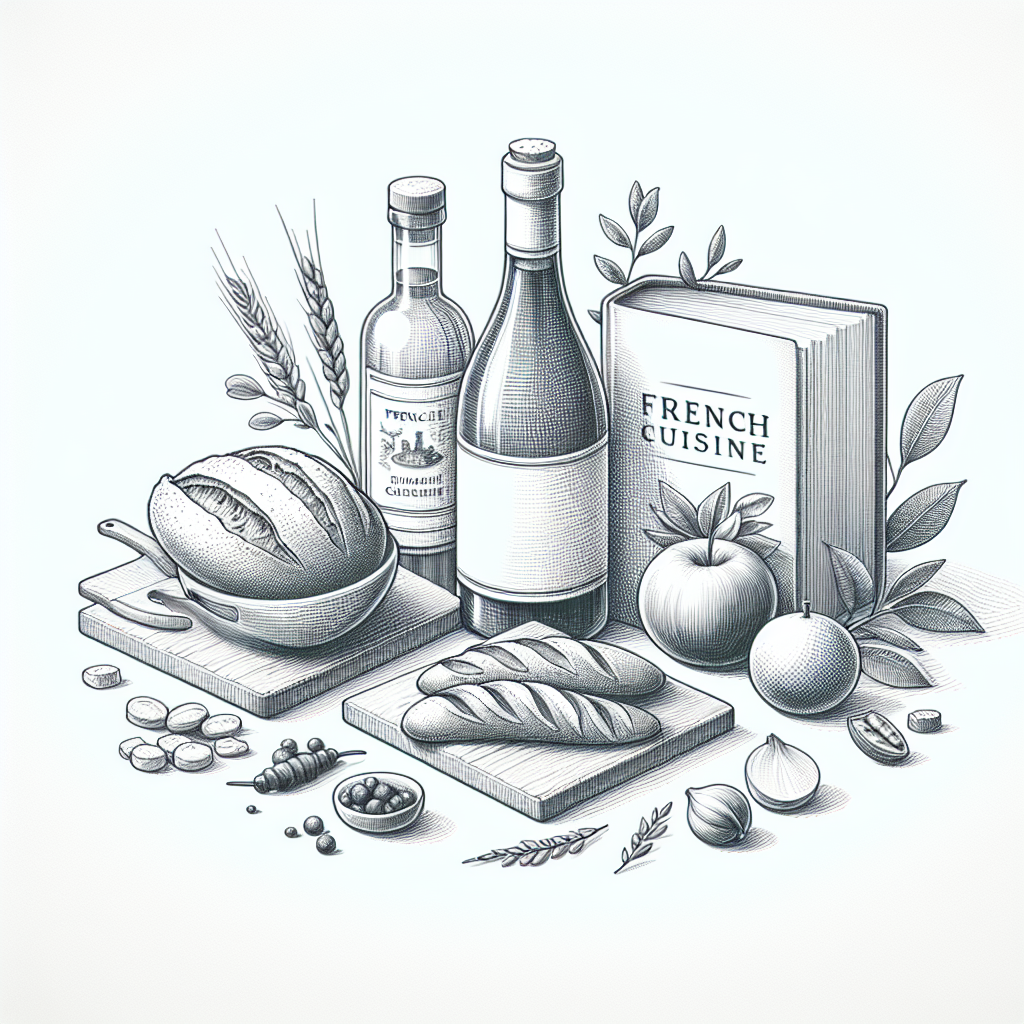 Pastelková ilustrace znázorňující téma: Gastronomie