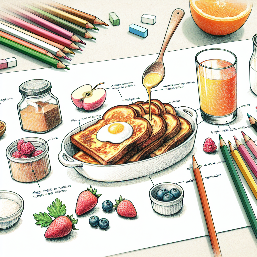 Pastelková ilustrace znázorňující téma: Recepty