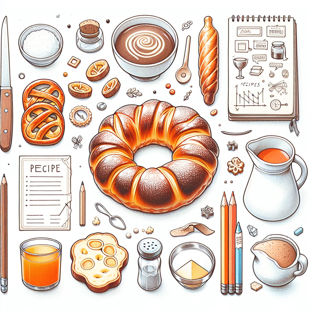Pastelková ilustrace znázorňující téma: Recepty