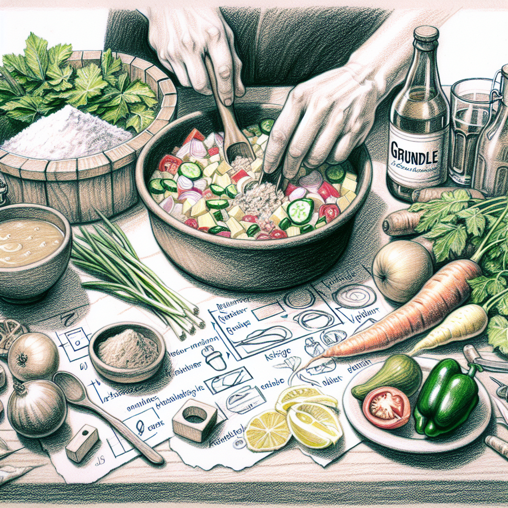 Pastelková ilustrace znázorňující téma: Recepty