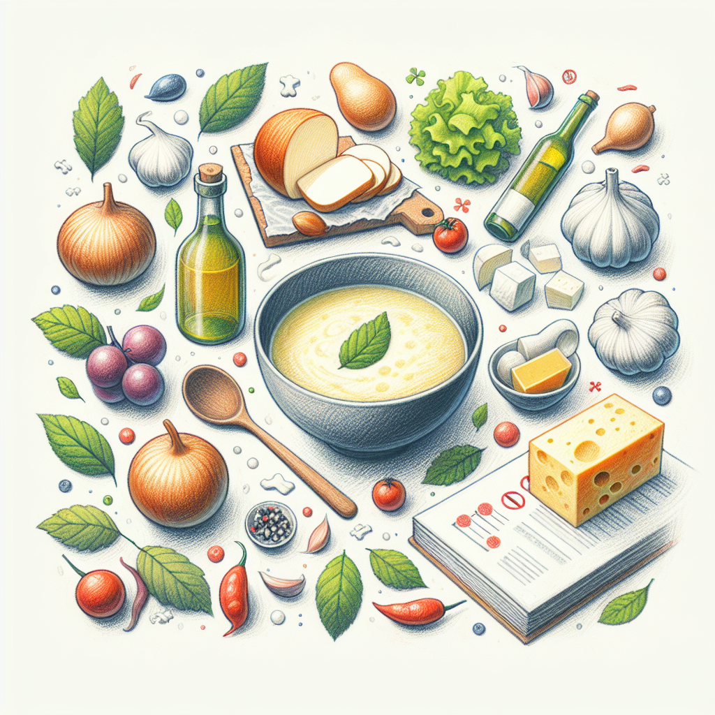 Pastelková ilustrace znázorňující téma: Gruzínská kuchyně