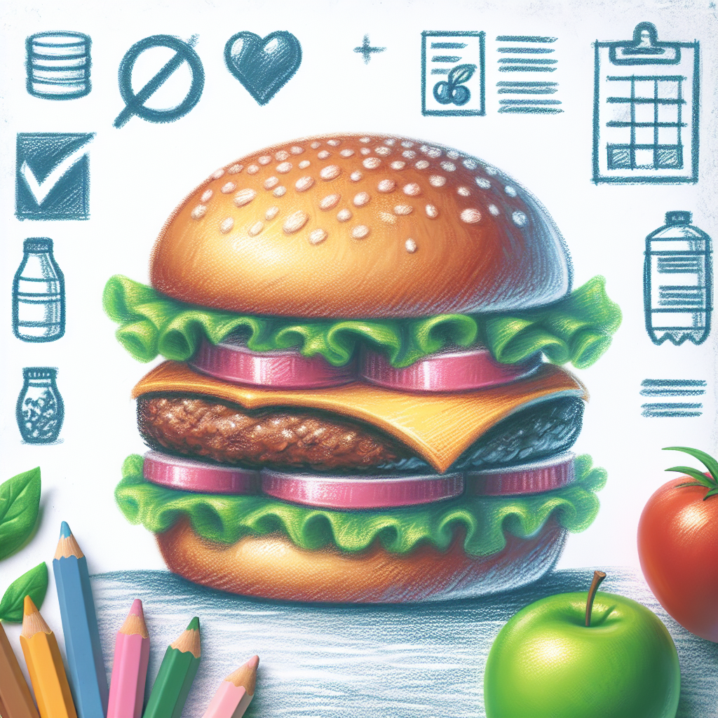 Pastelková ilustrace znázorňující téma: Gastronomie