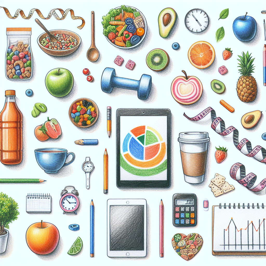 Pastelková ilustrace znázorňující téma: Výživa a diety