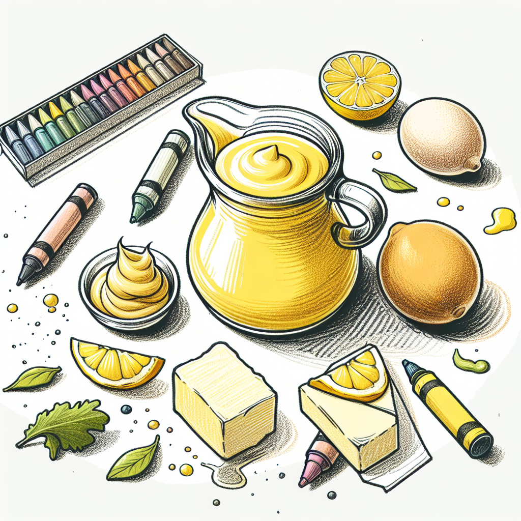 Pastelková ilustrace znázorňující téma: Kuchyně