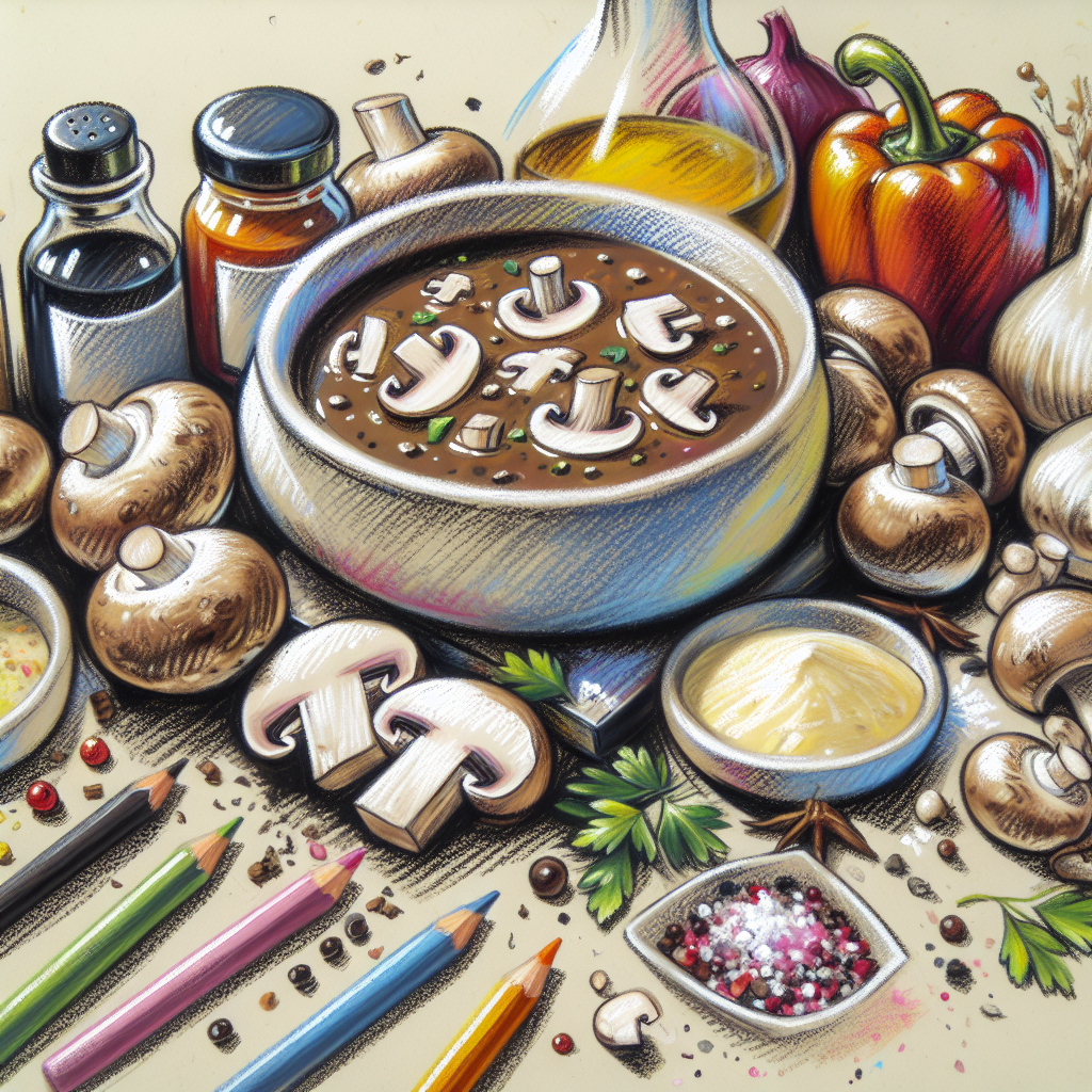 Pastelková ilustrace znázorňující téma: Česká kuchyně