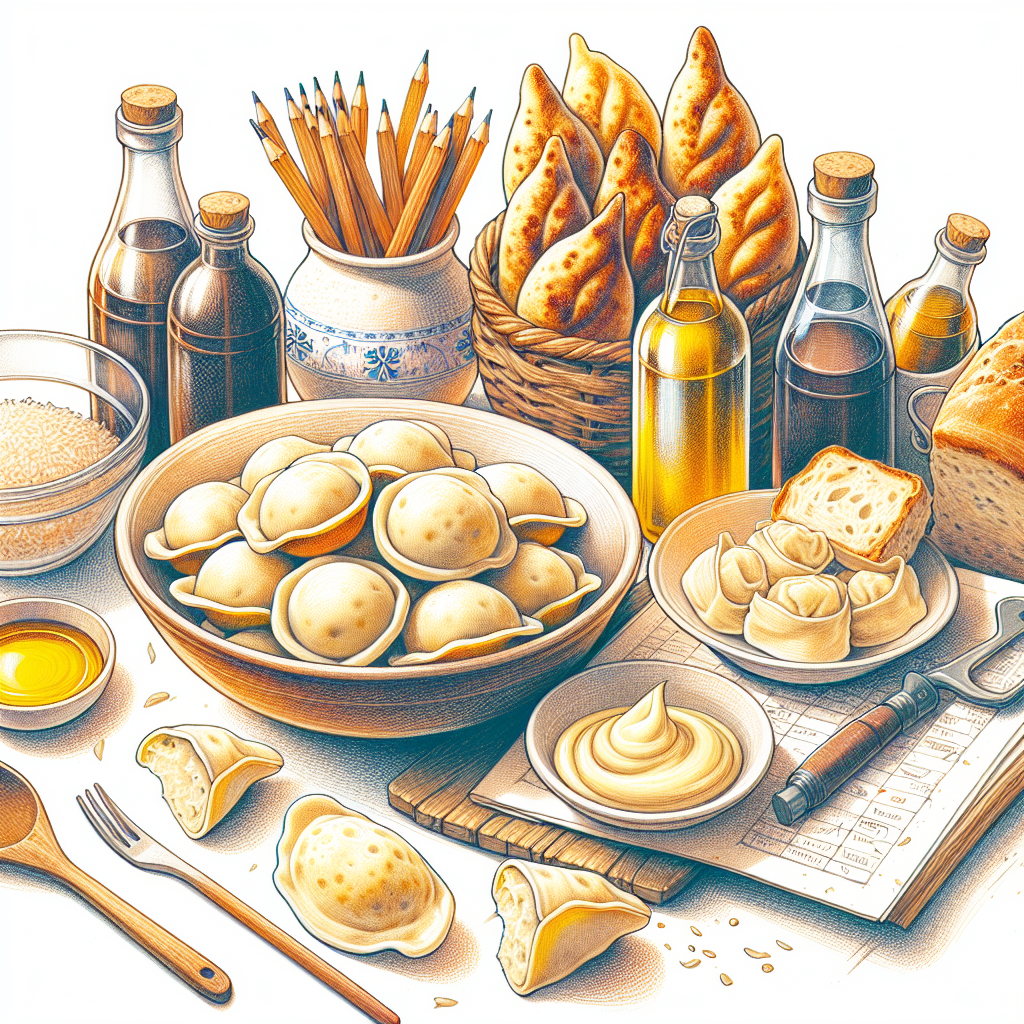 Pastelková ilustrace znázorňující téma: Recepty