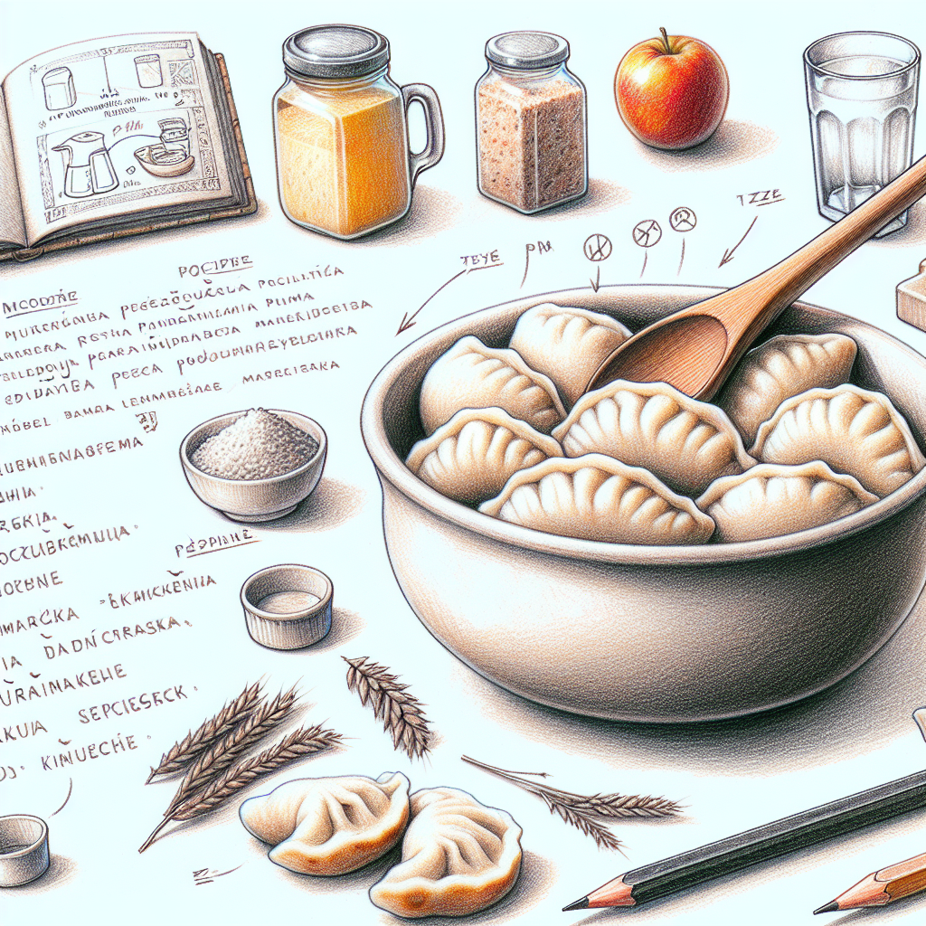 Pastelková ilustrace znázorňující téma: Česká kuchyně