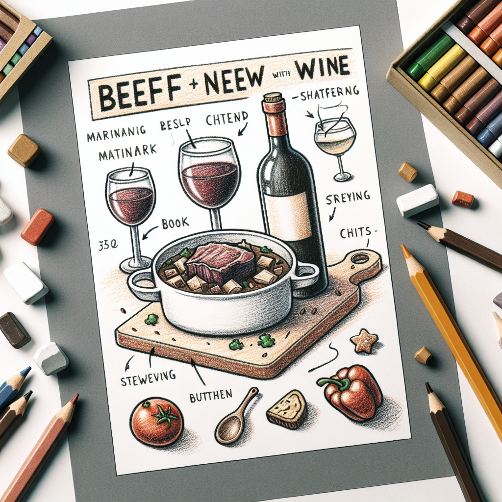 Pastelková ilustrace znázorňující téma: Recepty