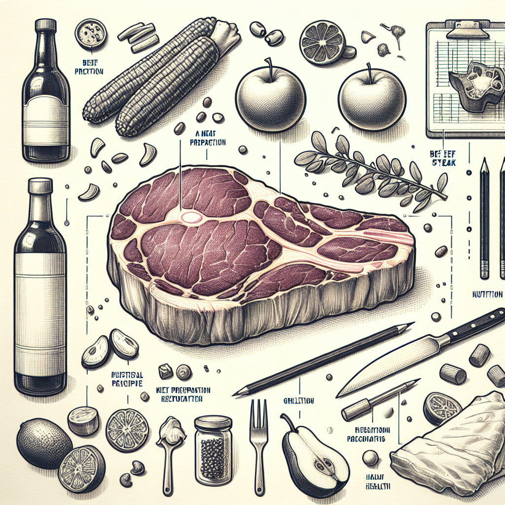 Pastelková ilustrace znázorňující téma: Maso