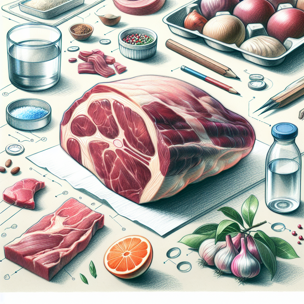 Pastelková ilustrace znázorňující téma: Hovězí maso