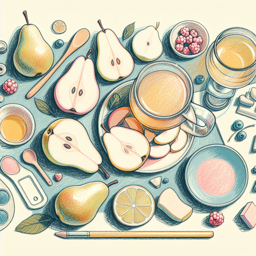 Pastelková ilustrace znázorňující téma: Recepty
