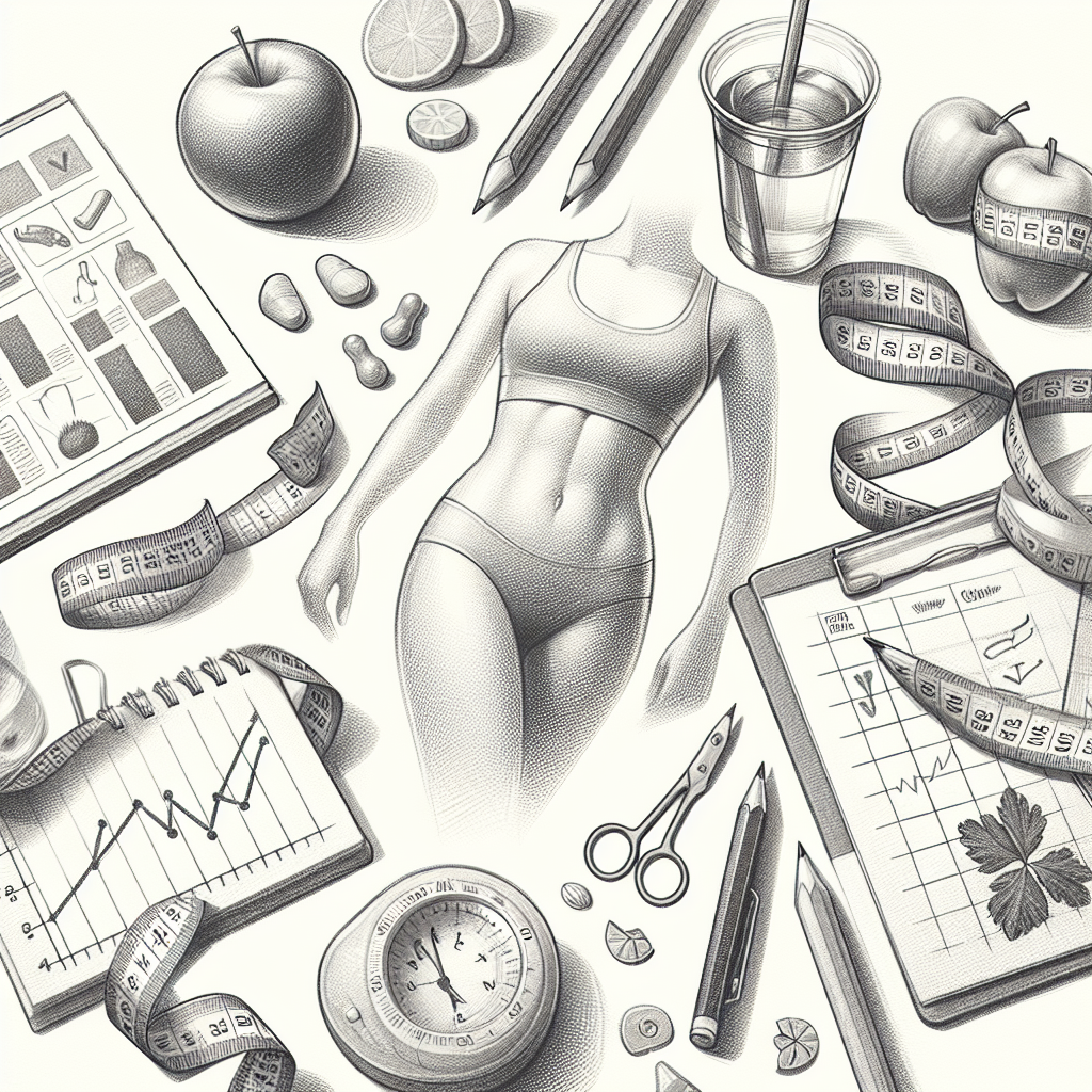 Pastelková ilustrace znázorňující téma: Hubnutí
