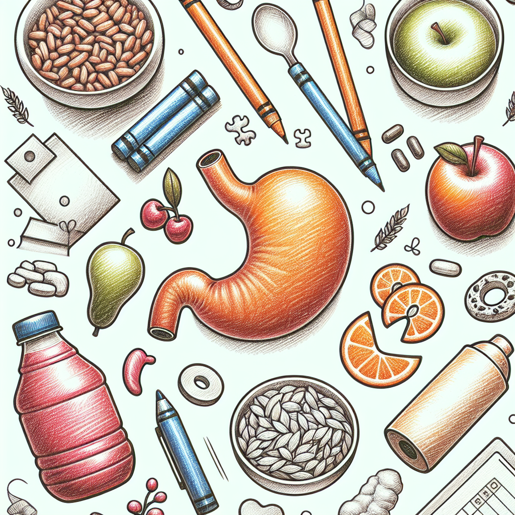 Pastelková ilustrace znázorňující téma: Zdraví a výživa
