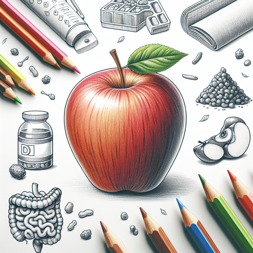 Pastelková ilustrace znázorňující téma: Zdraví