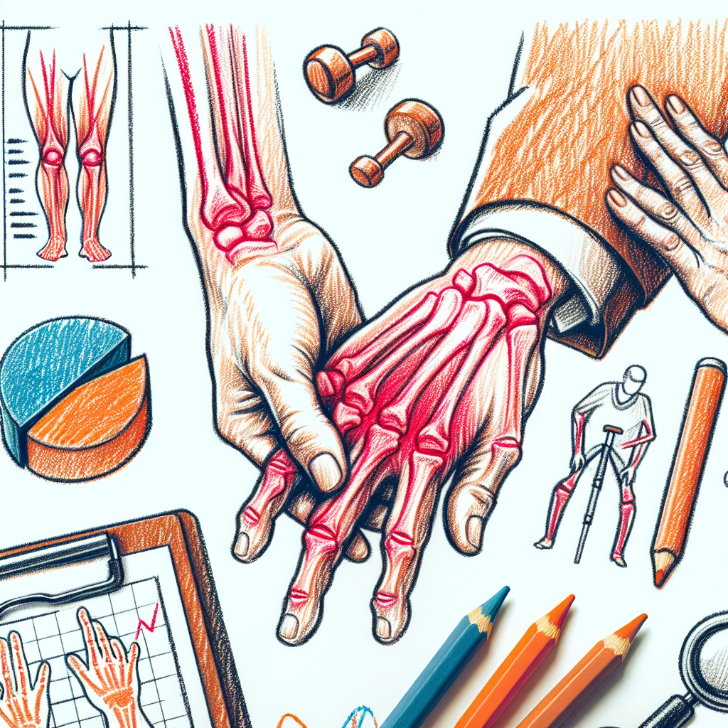 Pastelková ilustrace znázorňující téma: Zdraví kloubů