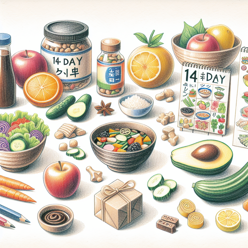 Pastelková ilustrace znázorňující téma: Diety
