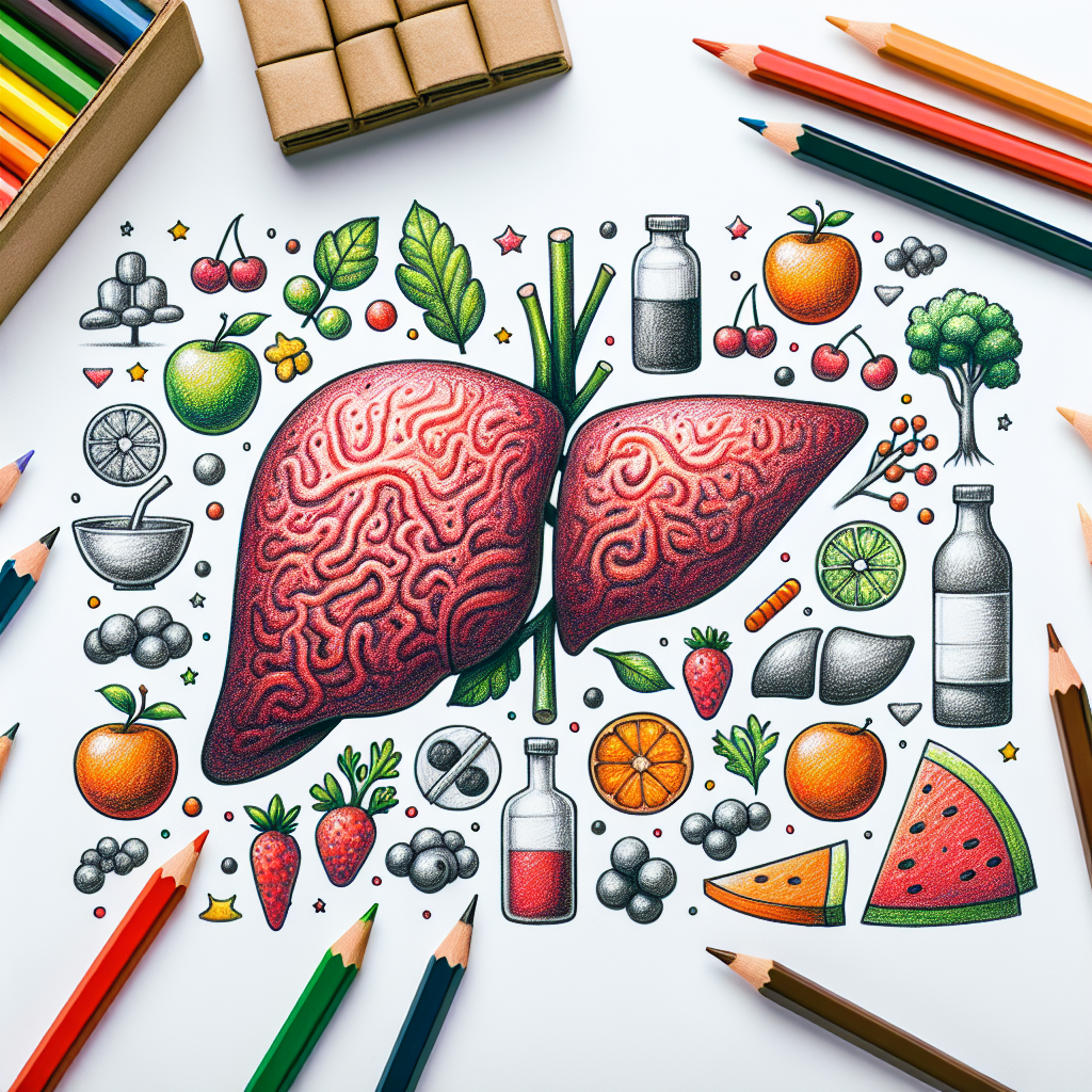 Pastelková ilustrace znázorňující téma: Zdravá výživa