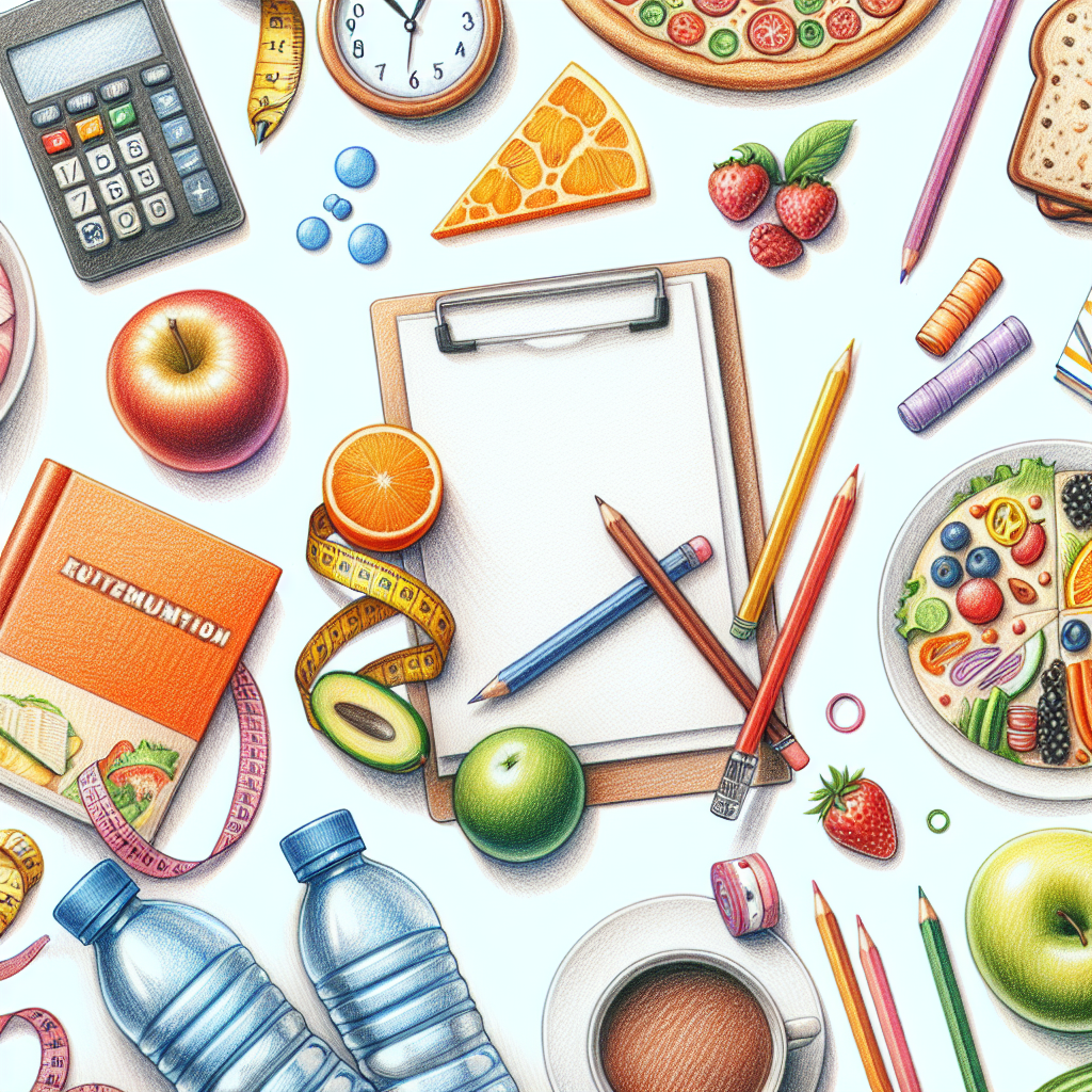 Pastelková ilustrace znázorňující téma: Výživa a zdraví