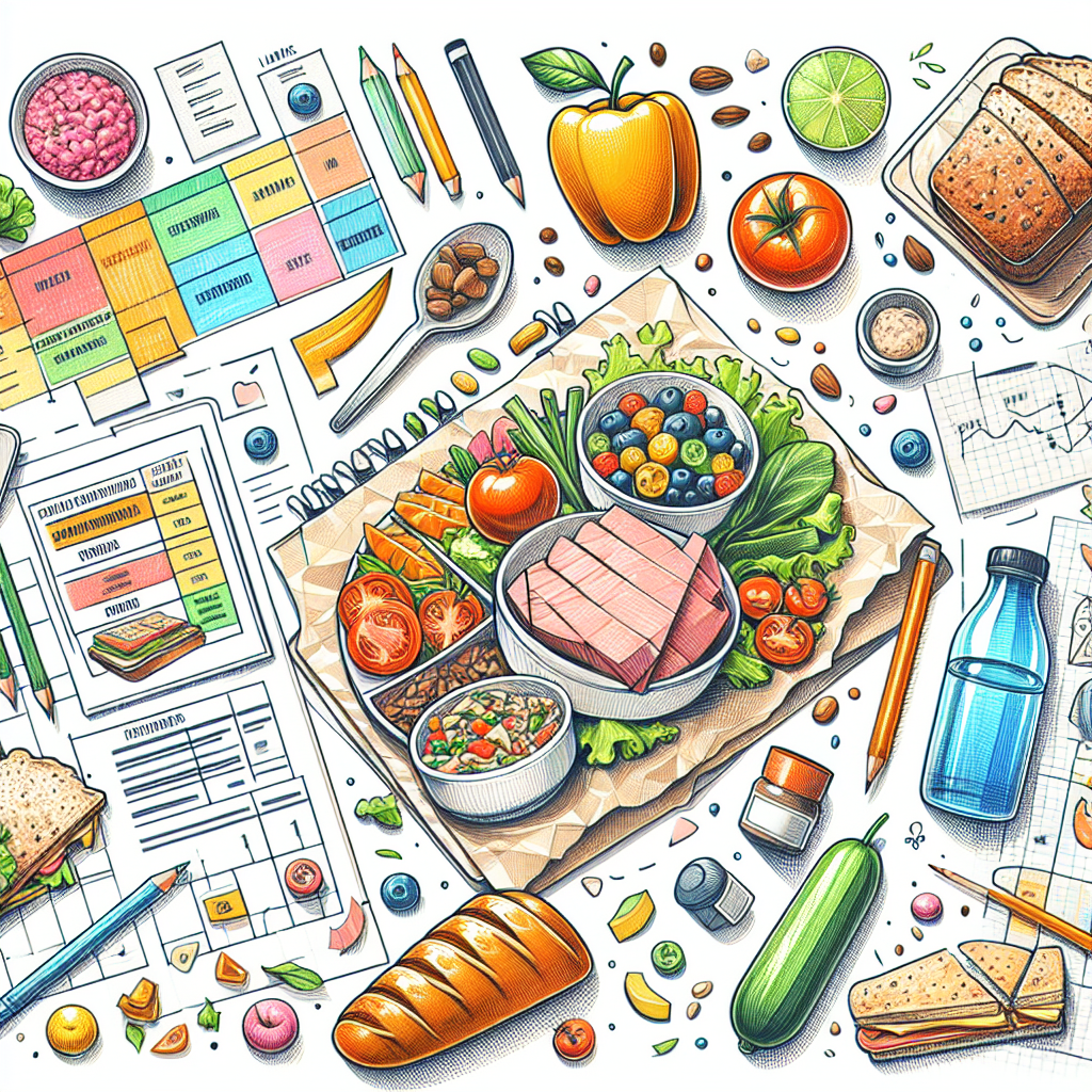 Pastelková ilustrace znázorňující téma: Výživa