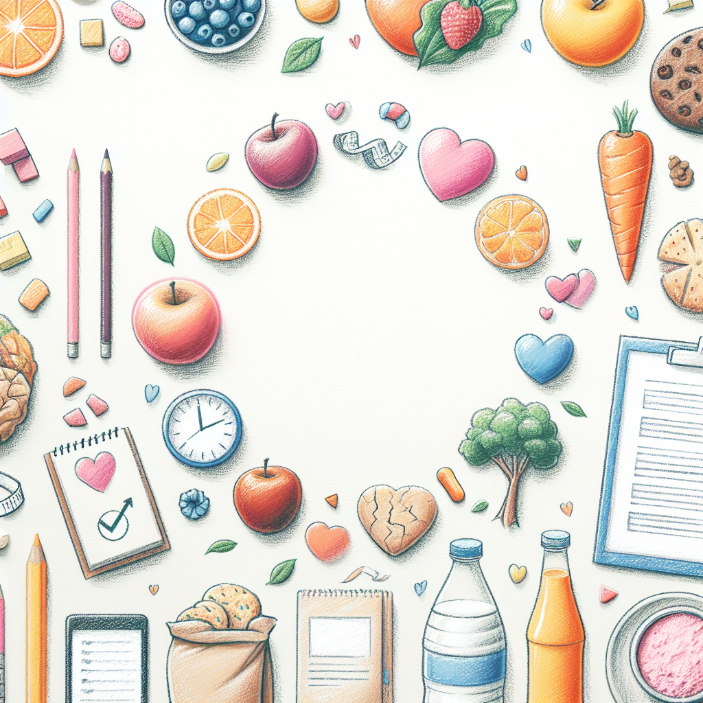 Pastelková ilustrace znázorňující téma: Zdravá výživa