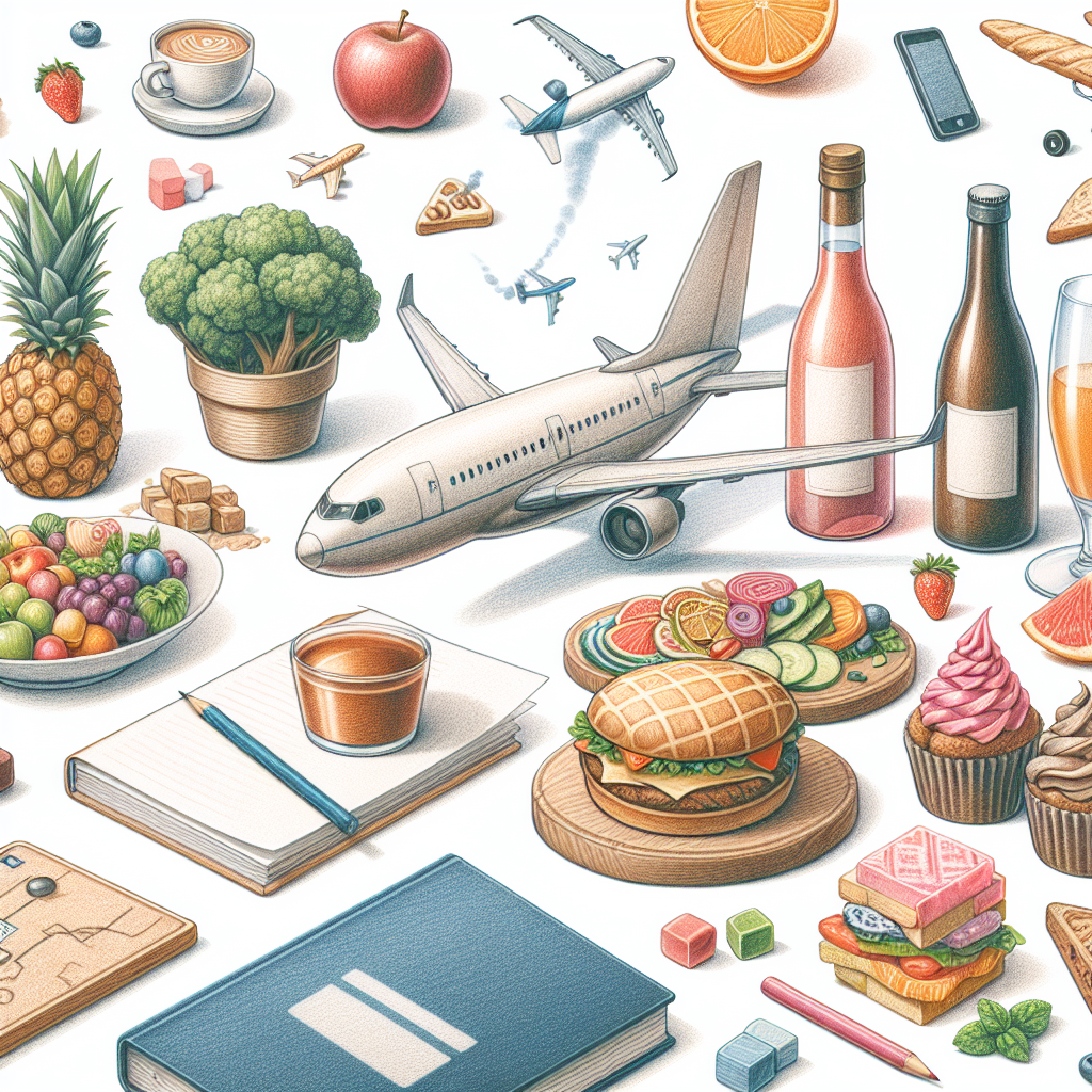 Pastelková ilustrace znázorňující téma: Cestovní gastronomie
