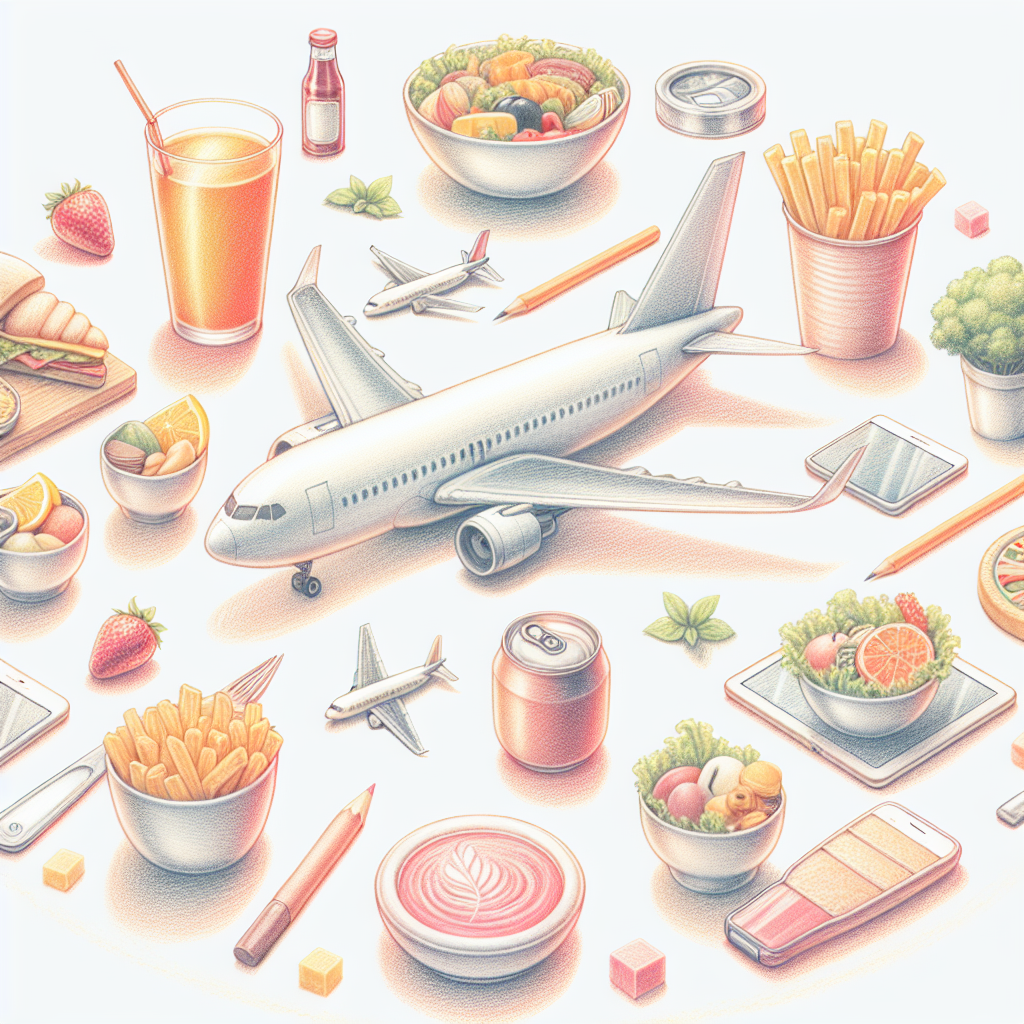 Pastelková ilustrace znázorňující téma: Letecká doprava