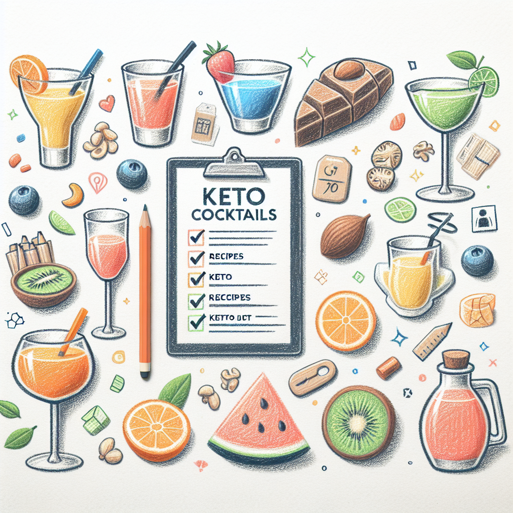 Pastelková ilustrace znázorňující téma: Keto dieta