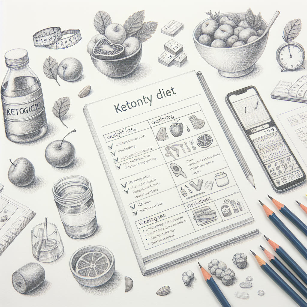 Pastelková ilustrace znázorňující téma: Keto dieta