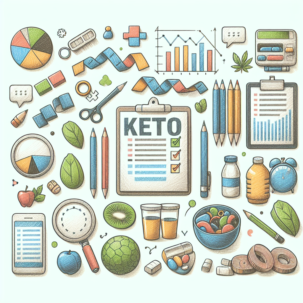 Pastelková ilustrace znázorňující téma: Keto dieta