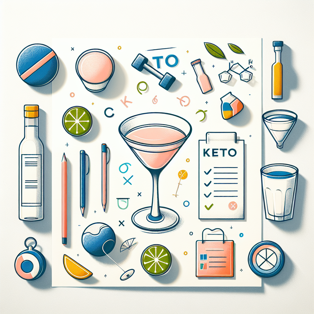 Pastelková ilustrace znázorňující téma: Keto dieta