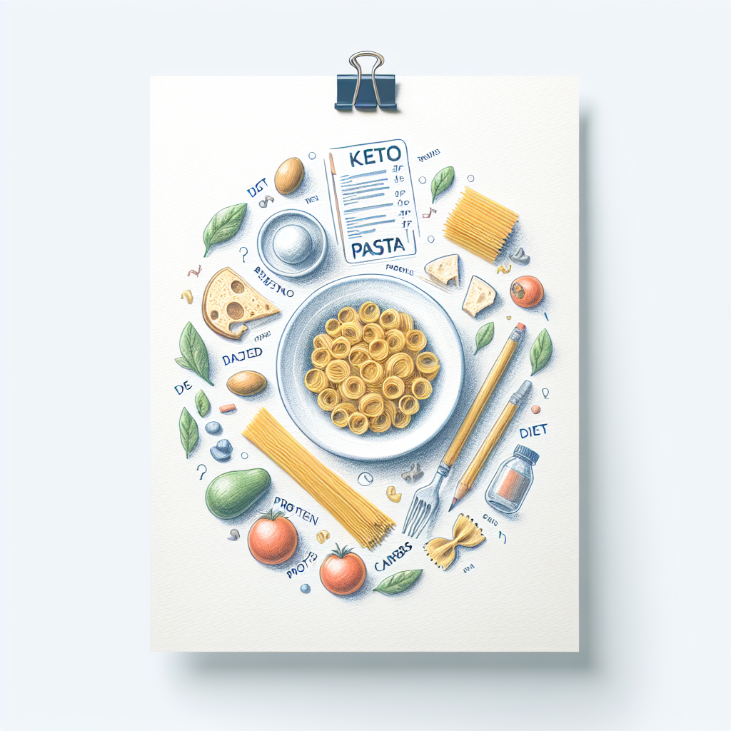 Pastelková ilustrace znázorňující téma: Keto dieta