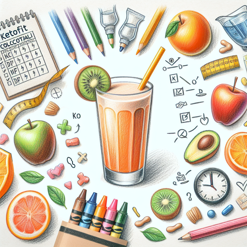 Pastelková ilustrace znázorňující téma: Ketogenní dieta