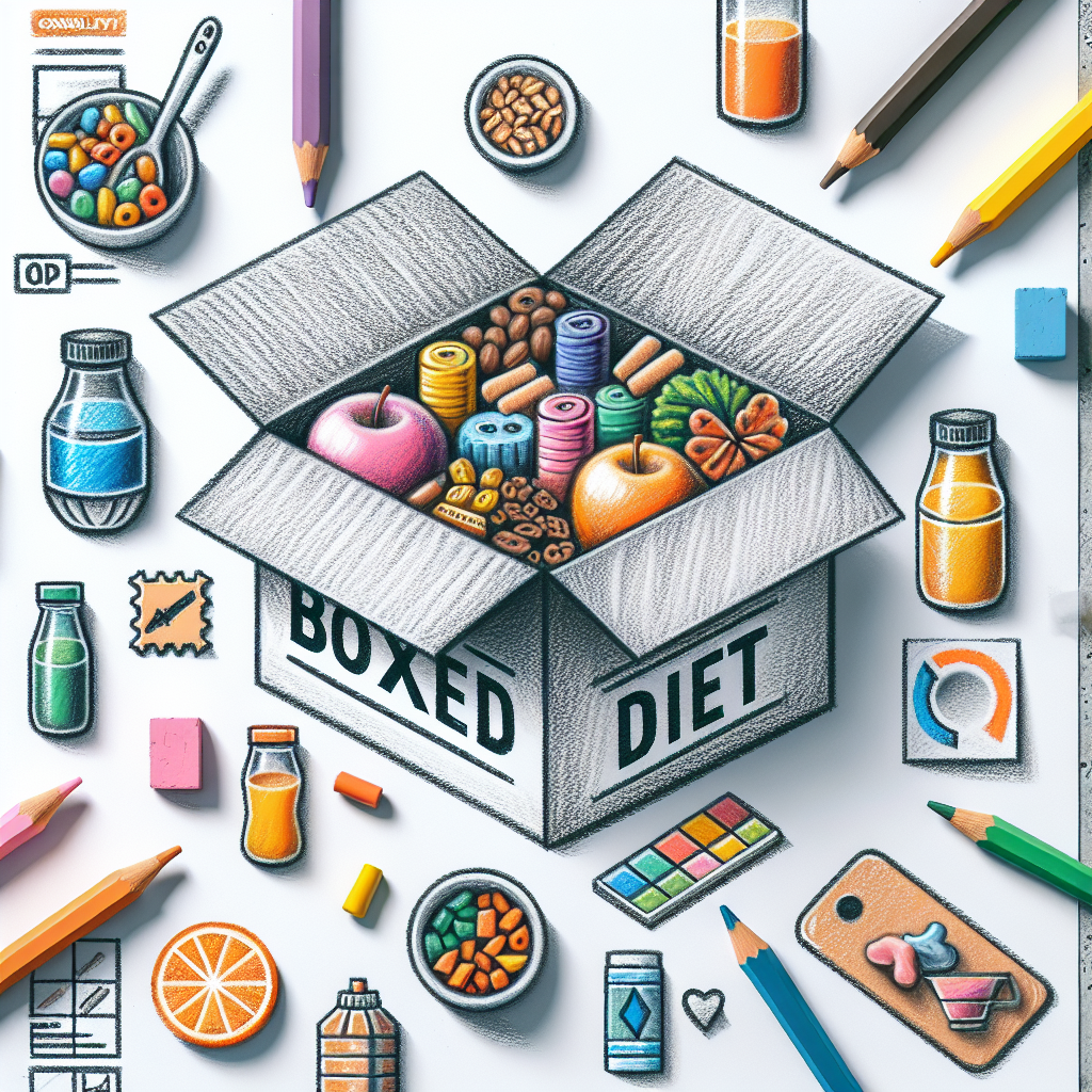 Pastelková ilustrace znázorňující téma: Stravování