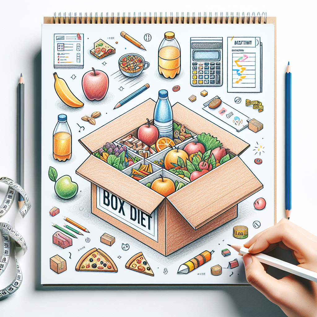 Pastelková ilustrace znázorňující téma: Diety