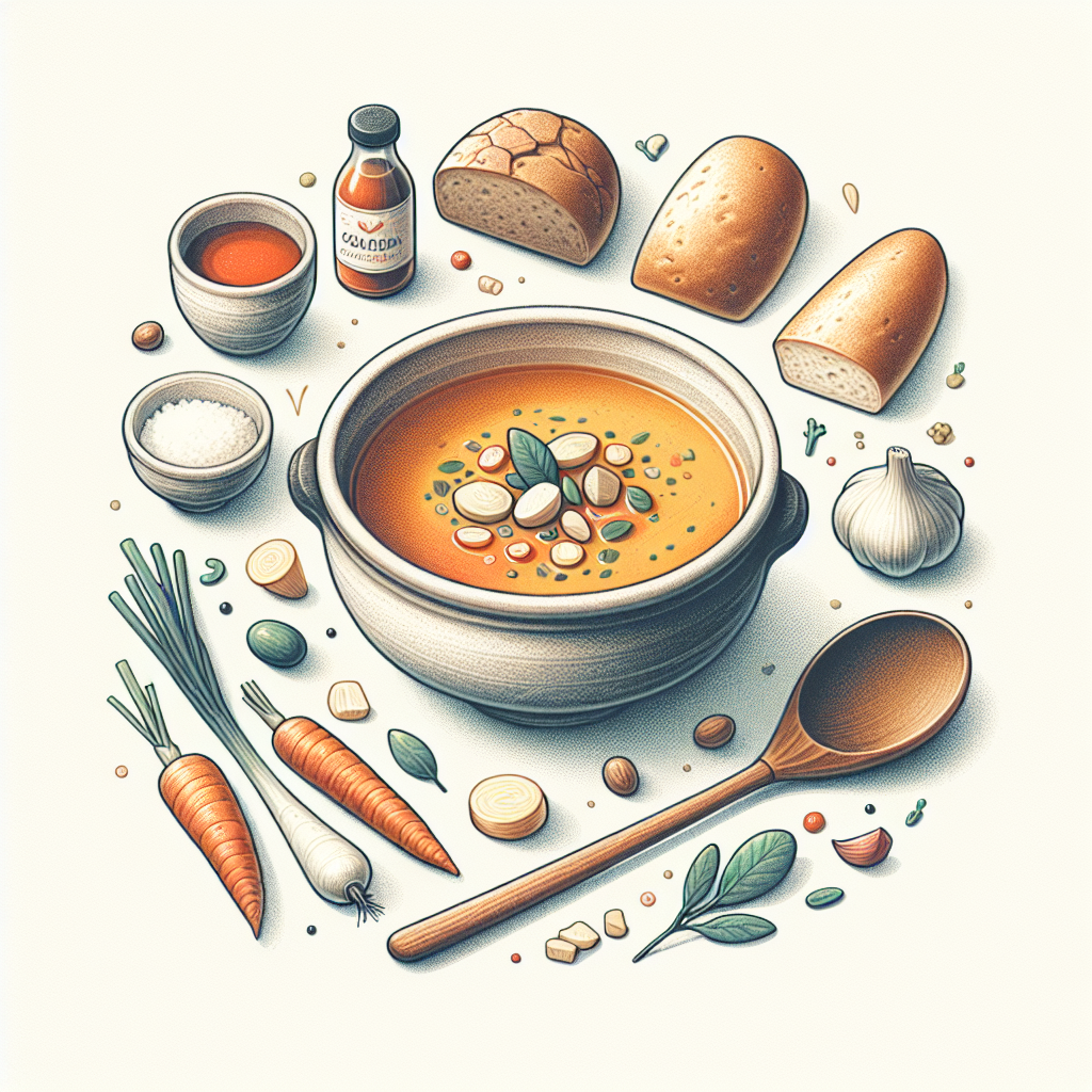 Pastelková ilustrace znázorňující téma: Česká kuchyně