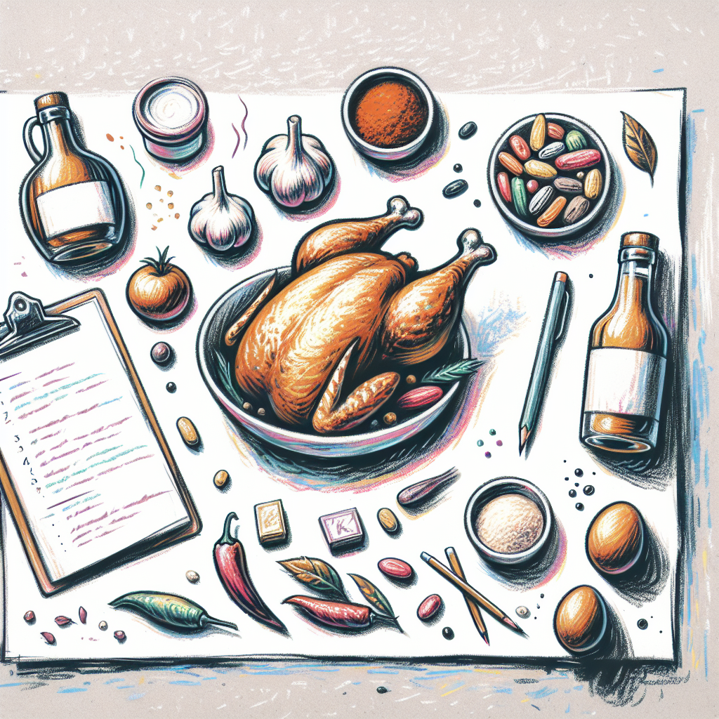 Pastelková ilustrace znázorňující téma: Česká kuchyně