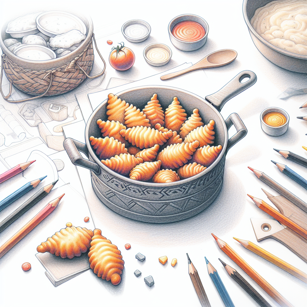 Pastelková ilustrace znázorňující téma: Recepty