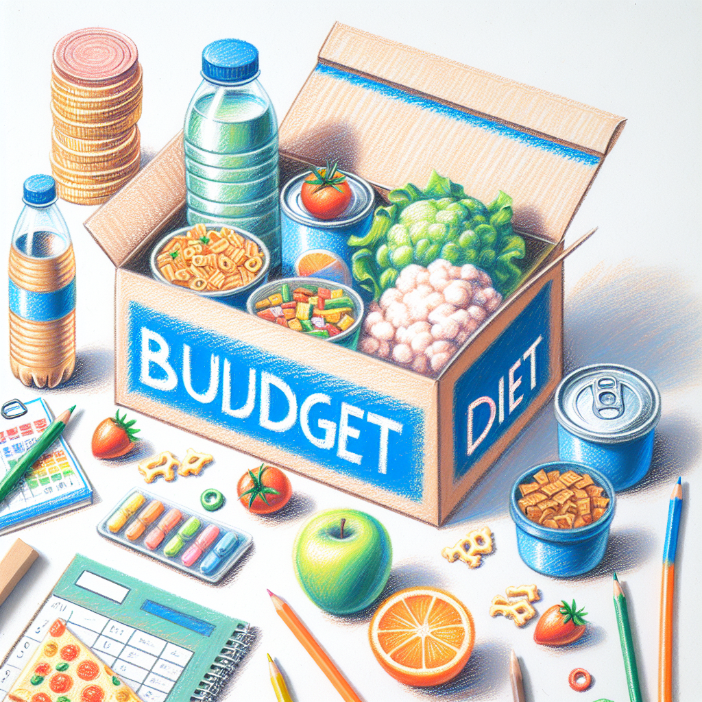 Pastelková ilustrace znázorňující téma: Zdravá výživa