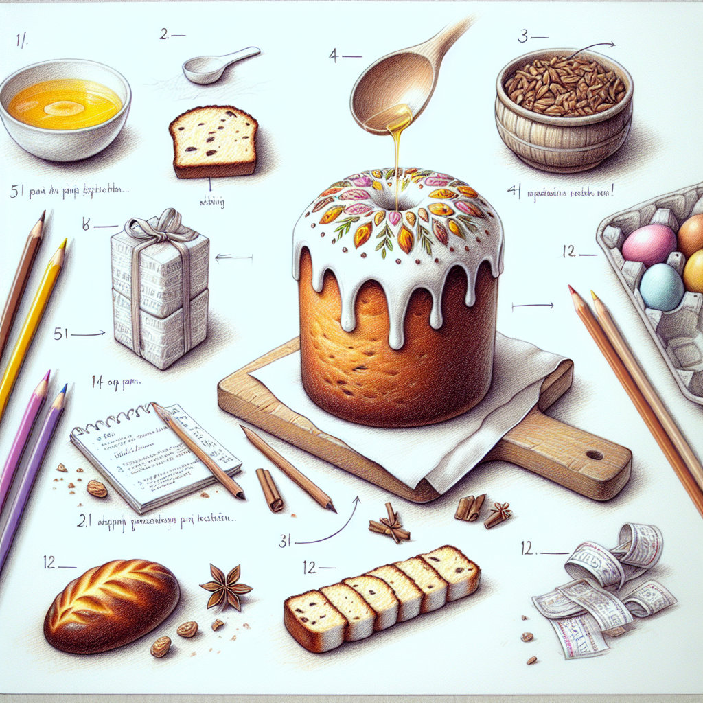 Pastelková ilustrace znázorňující téma: Recepty