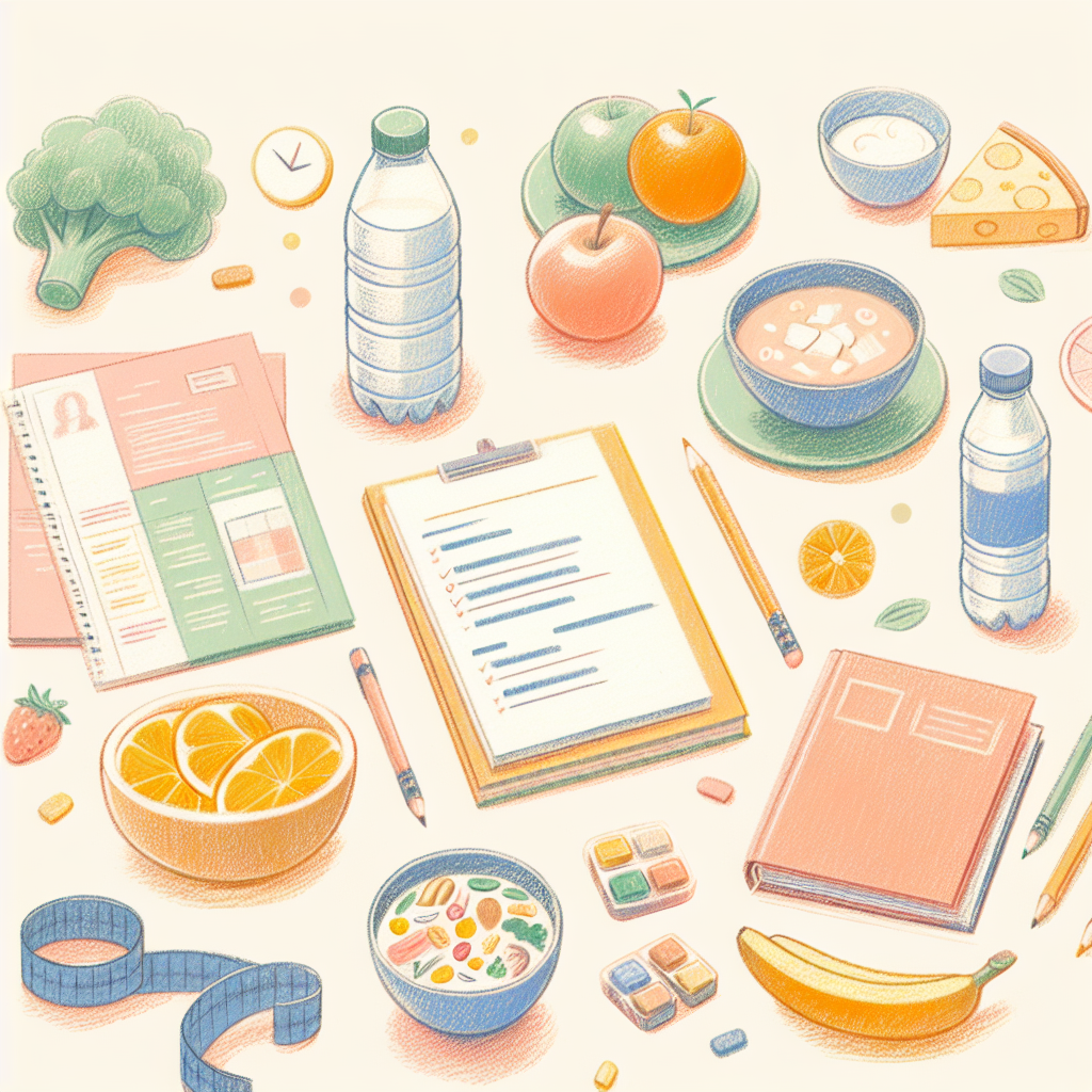 Pastelková ilustrace znázorňující téma: Stravování